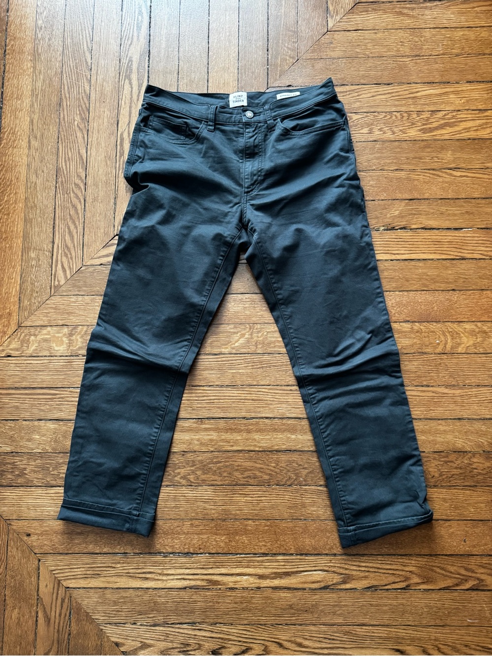Huckberry Flint and Tinder 365 Classic Black Straight-Leg Pants
